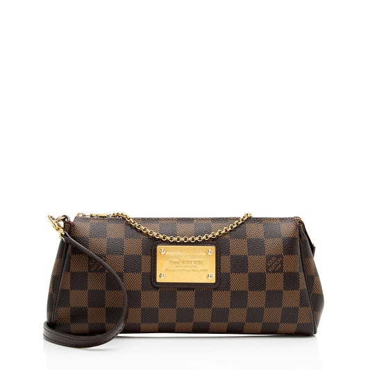 Louis Vuitton Damier Ebene Eva Clutch (SHF-1Jabzz)