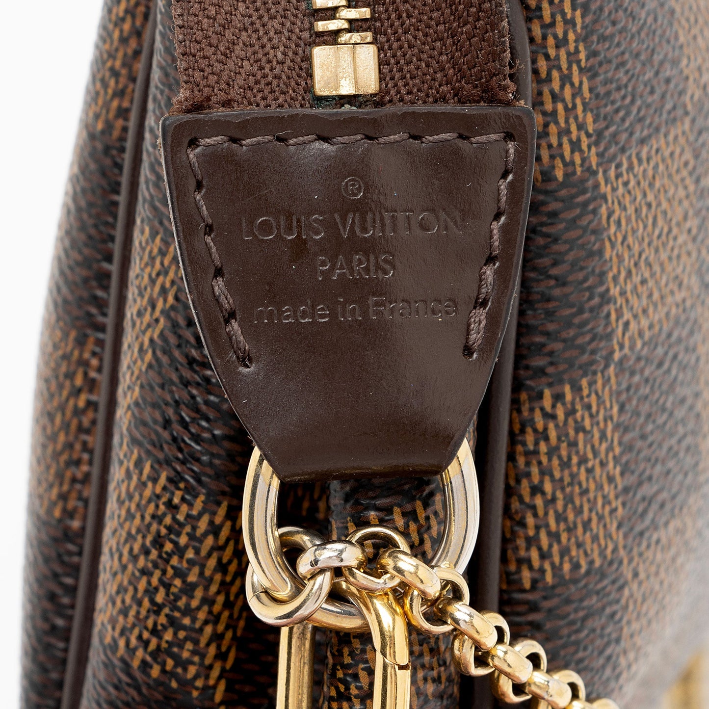 Louis Vuitton Damier Ebene Eva Clutch (SHF-1Jabzz)