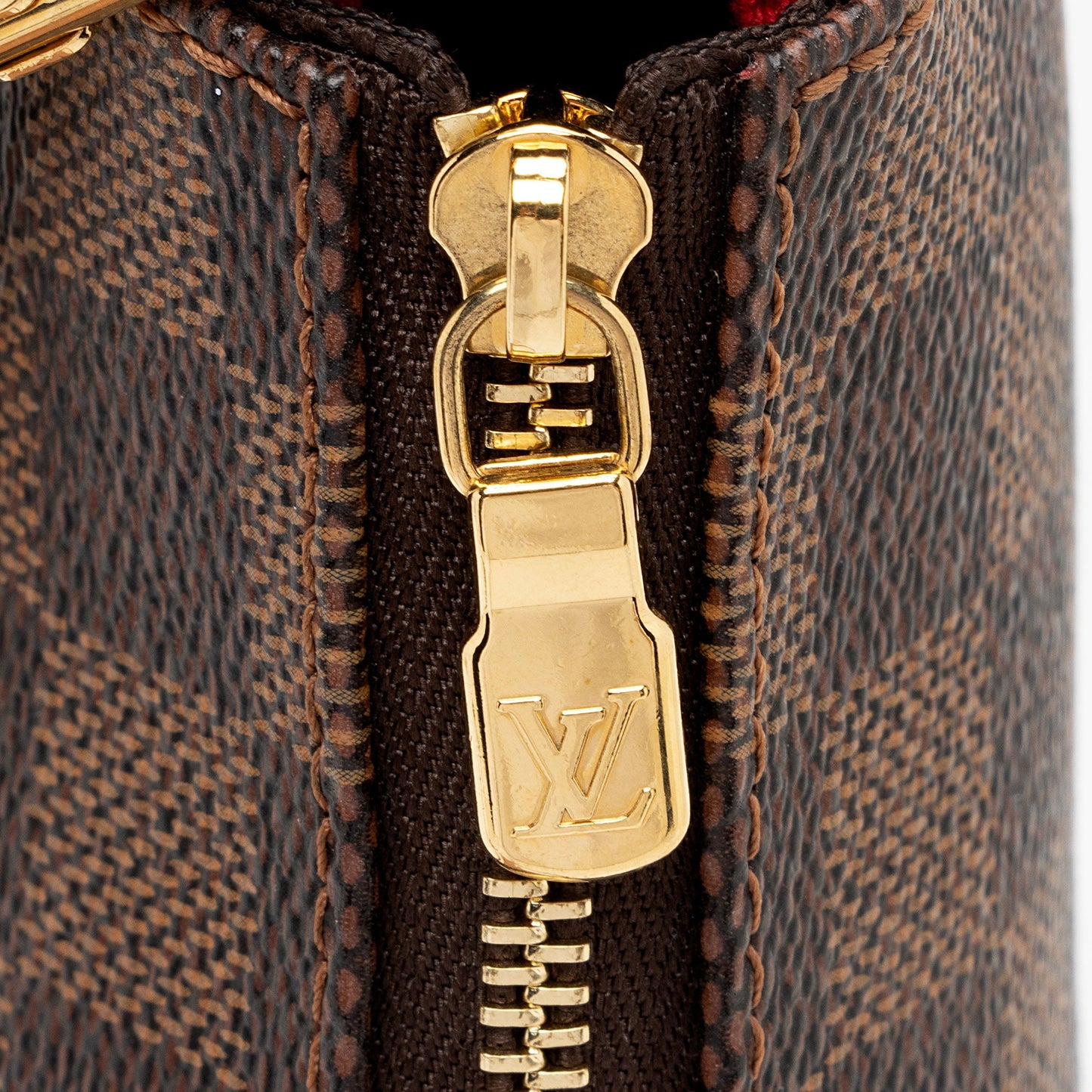 Louis Vuitton Damier Ebene Eva Clutch (SHF-5nMnVW)