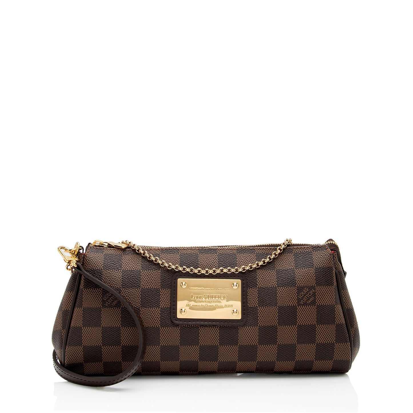 Louis Vuitton Damier Ebene Eva Clutch (SHF-5nMnVW)