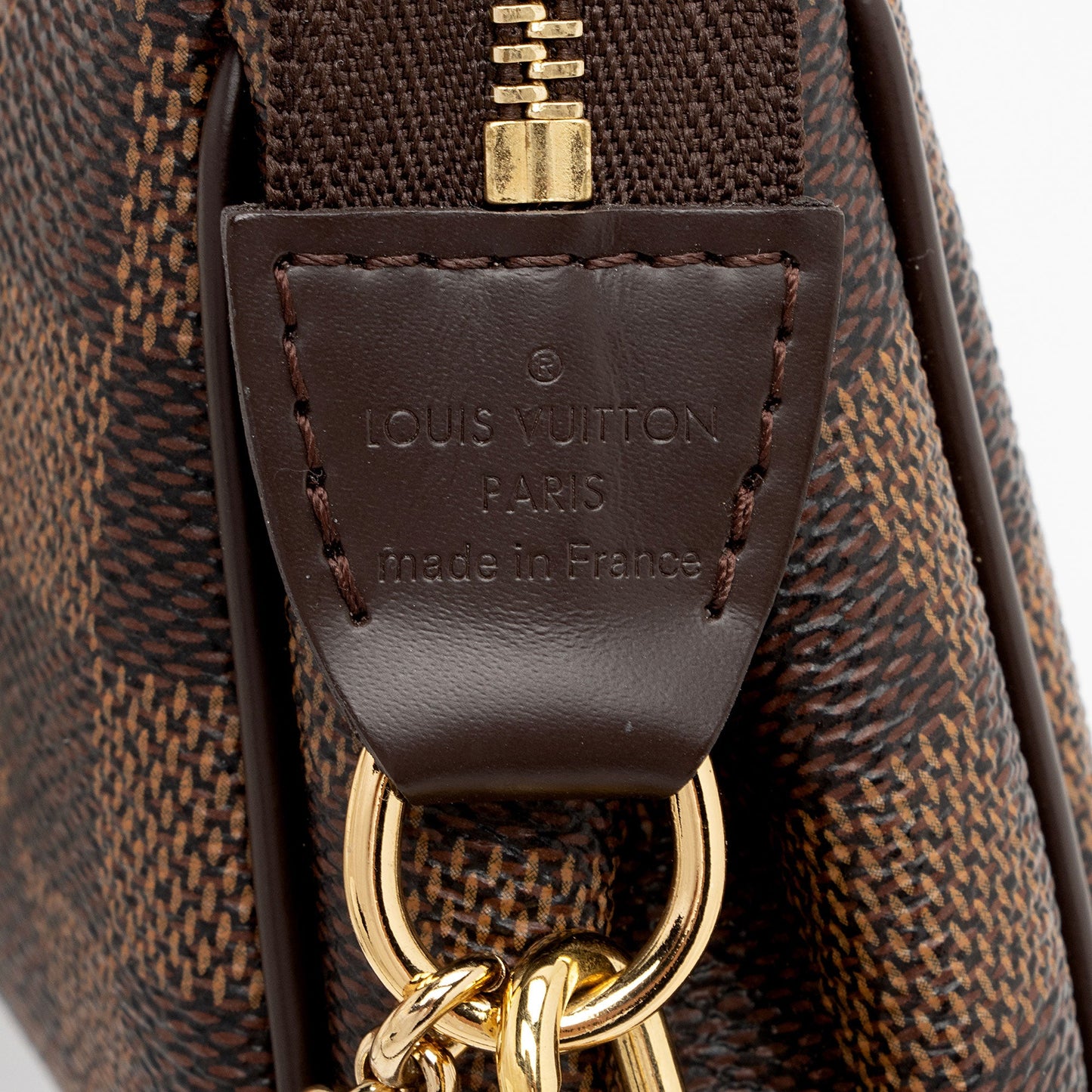 Louis Vuitton Damier Ebene Eva Clutch (SHF-5nMnVW)