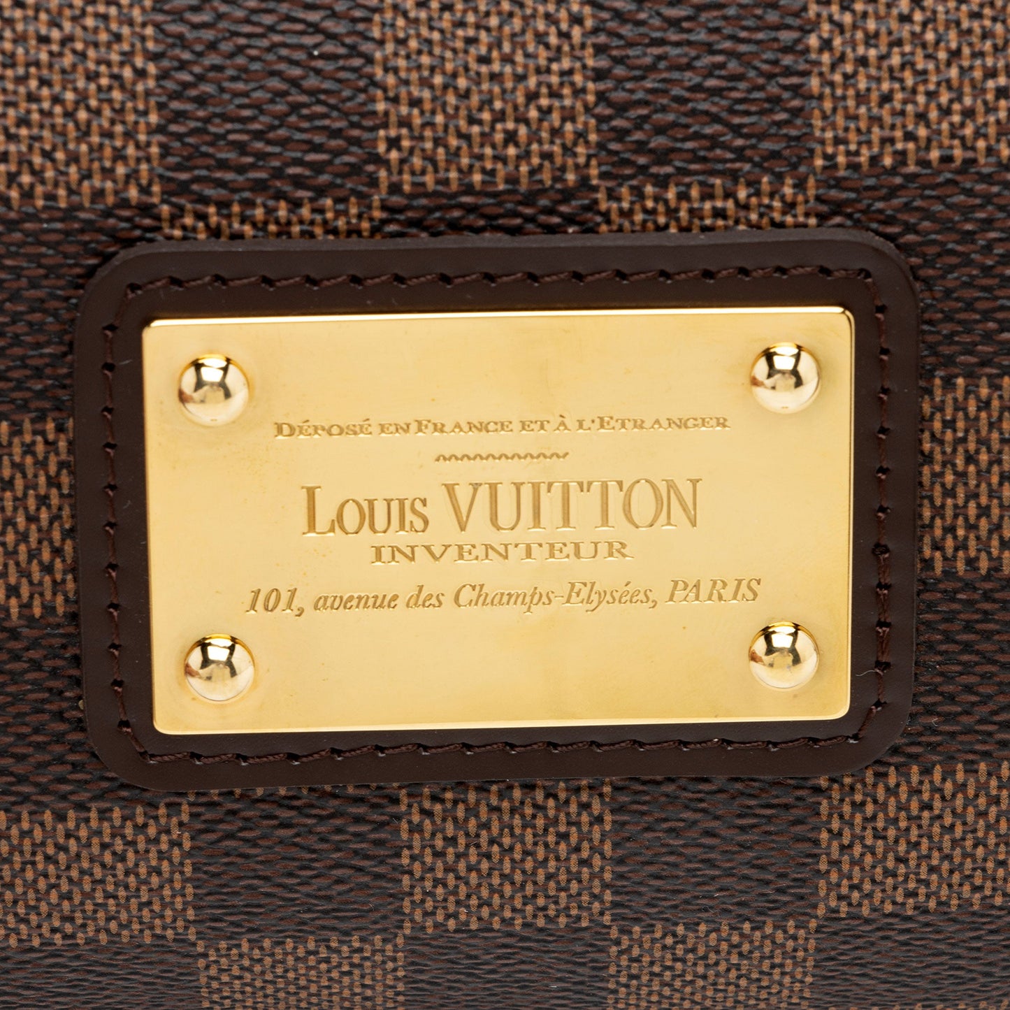 Louis Vuitton Damier Ebene Eva Clutch (SHF-5nMnVW)