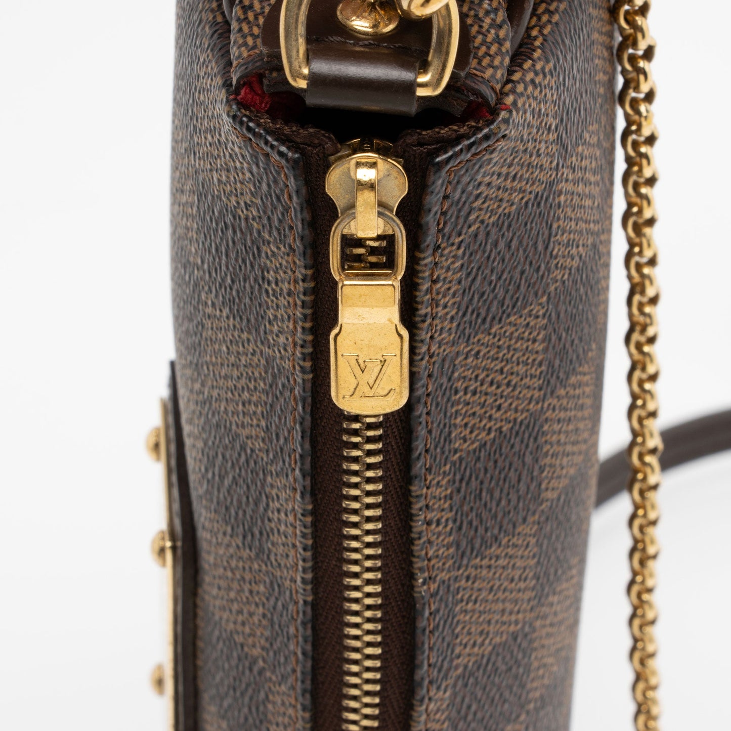Louis Vuitton Damier Ebene Eva Clutch (SHF-rhasRf)