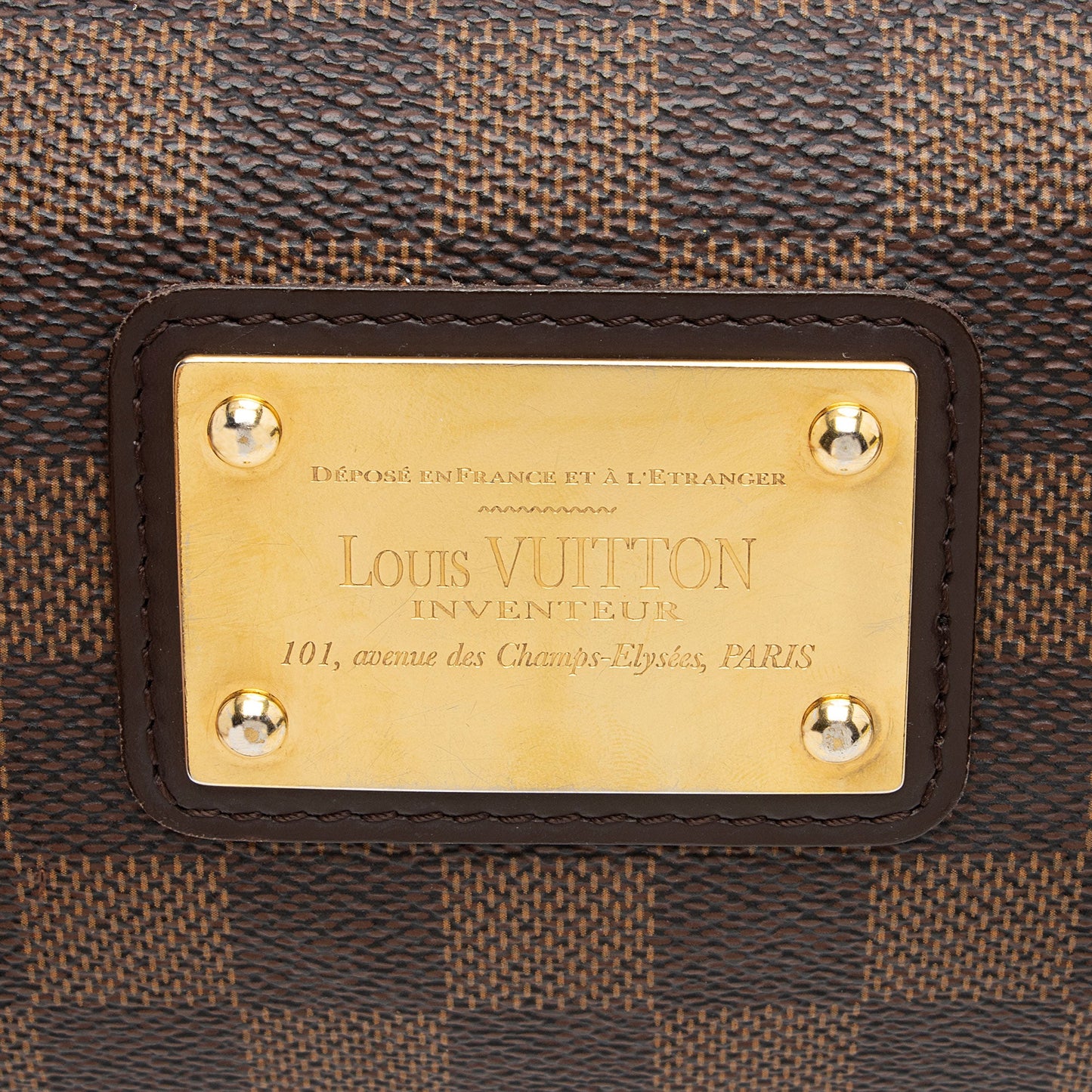 Louis Vuitton Damier Ebene Eva Clutch (SHF-6lCVUB)