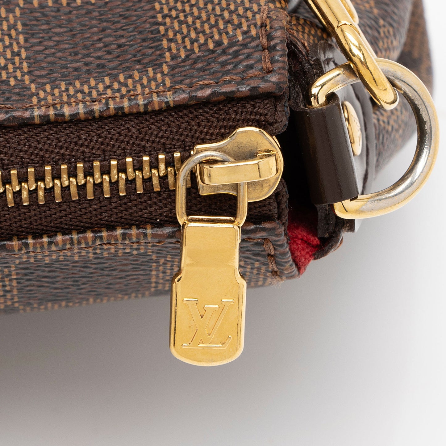 Louis Vuitton Damier Ebene Eva Clutch -  (SHF-N7lj6C)