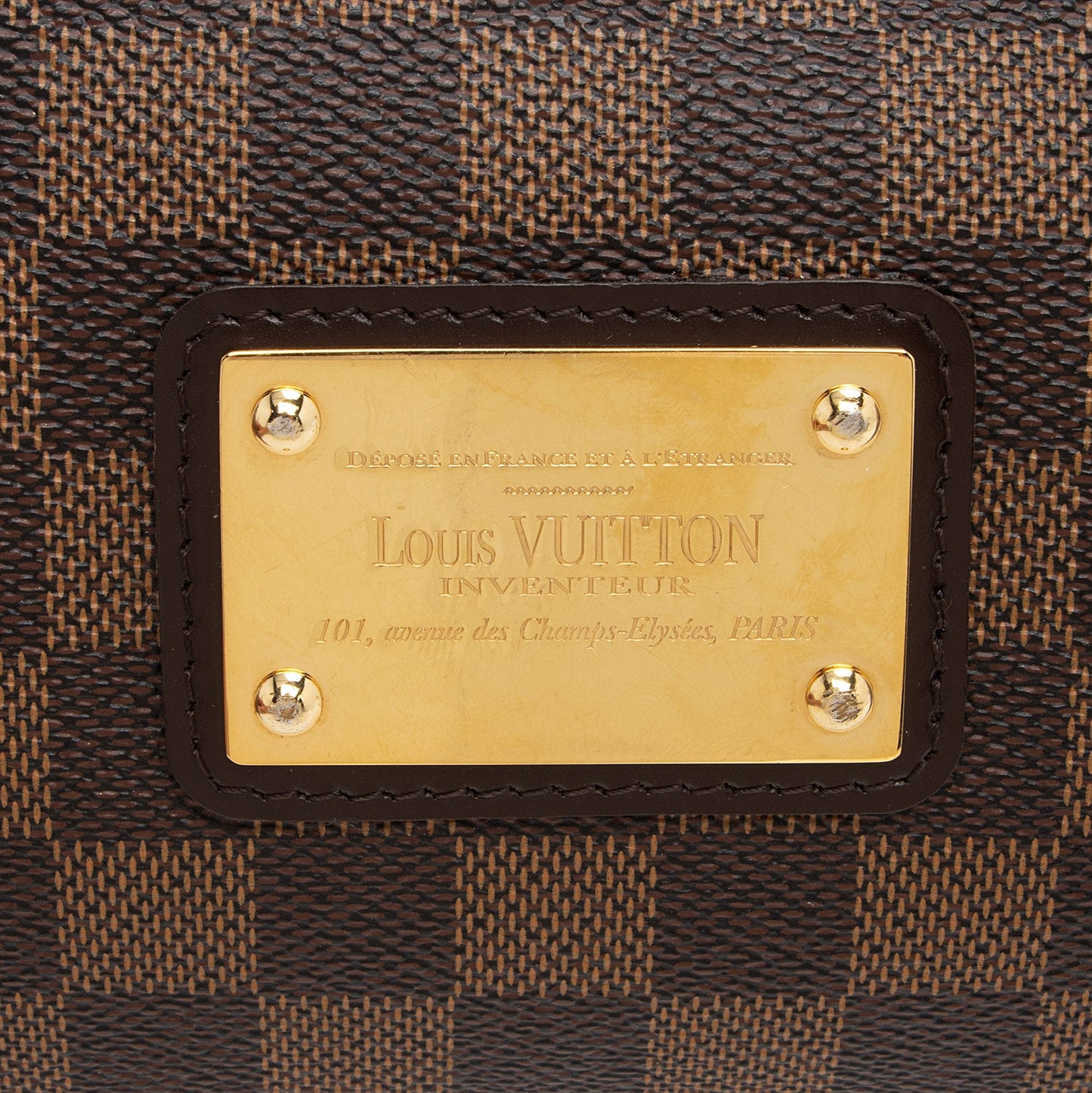 Louis Vuitton Damier Ebene Eva Clutch -  (SHF-N7lj6C)