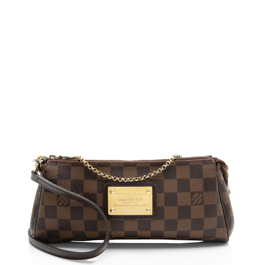 Louis Vuitton Damier Ebene Eva Clutch (SHF-qfvFo6)
