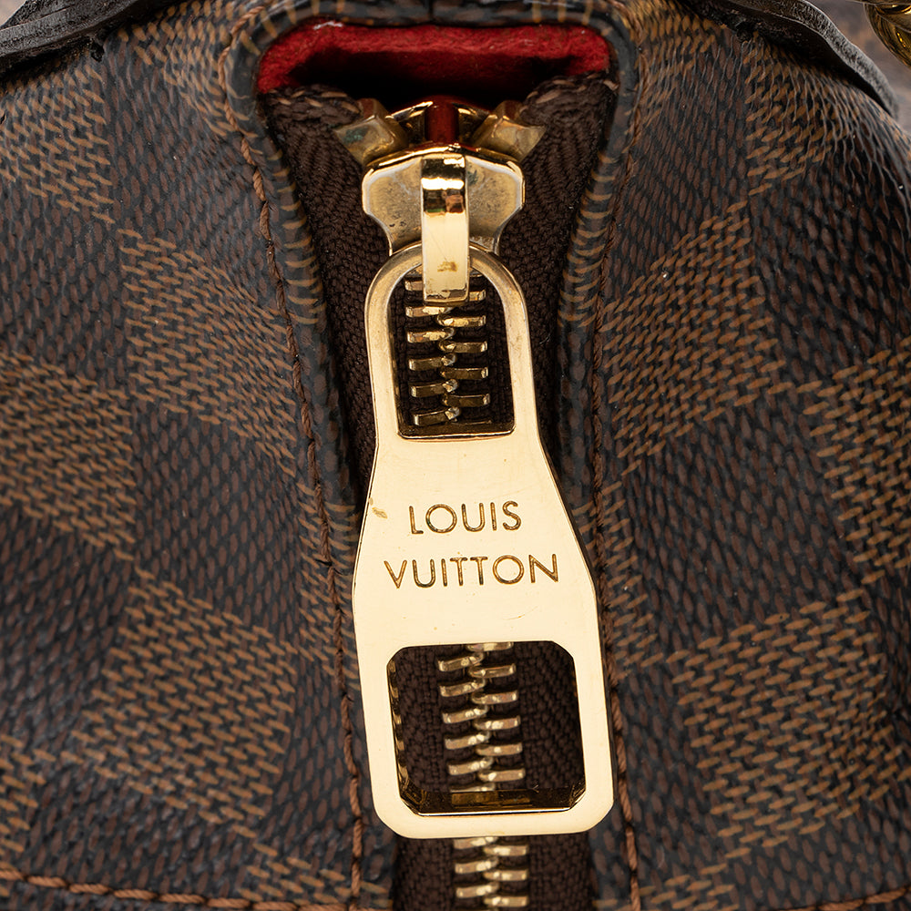 Louis Vuitton Damier Ebene Evora MM Shoulder Bag (SHF-22530)