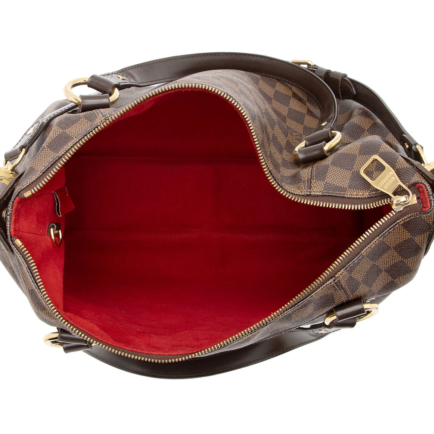 Louis Vuitton Damier Ebene Evora MM Shoulder Bag (SHF-lyS7fG)