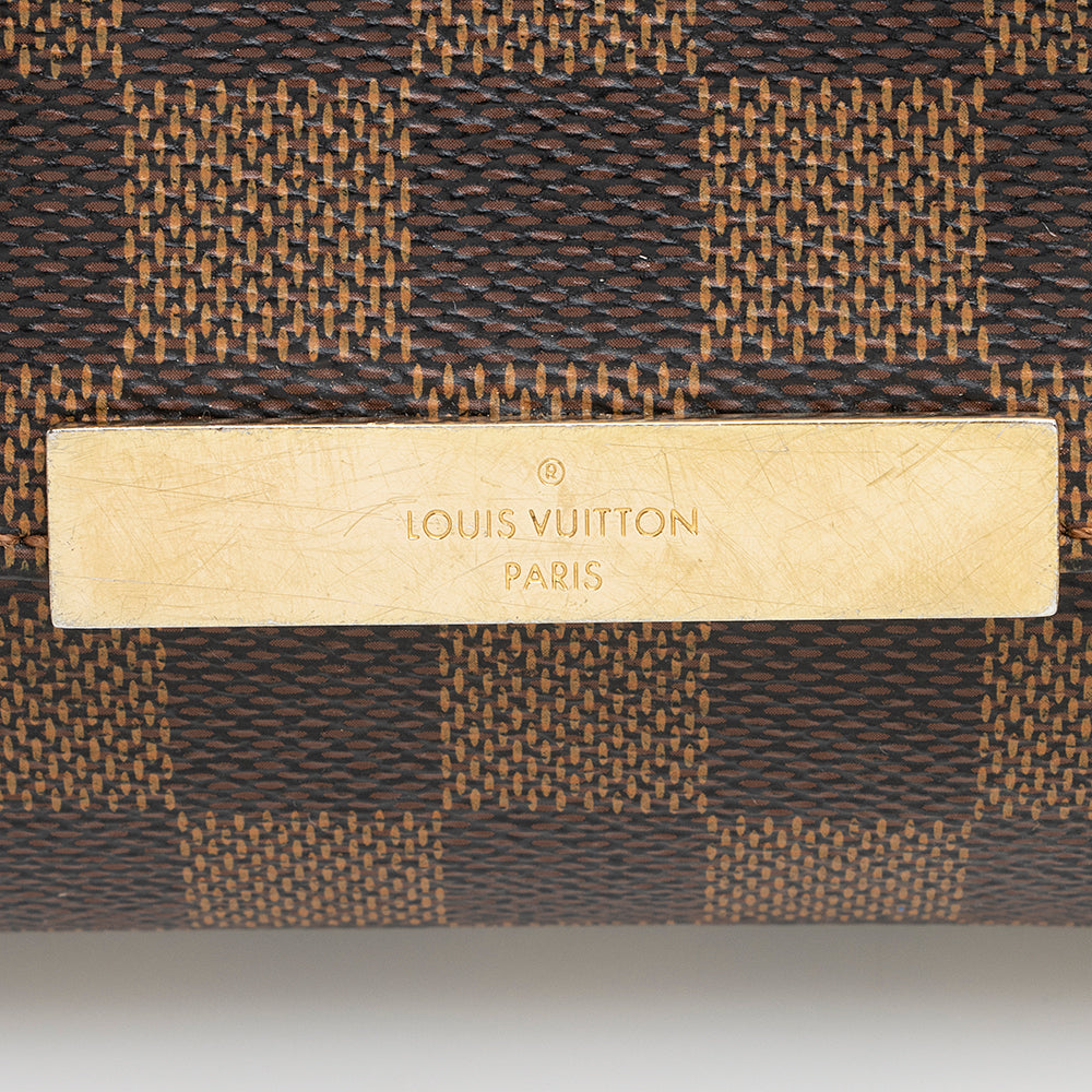 Louis Vuitton Damier Ebene Favorite MM Shoulder Bag (SHF-21205)