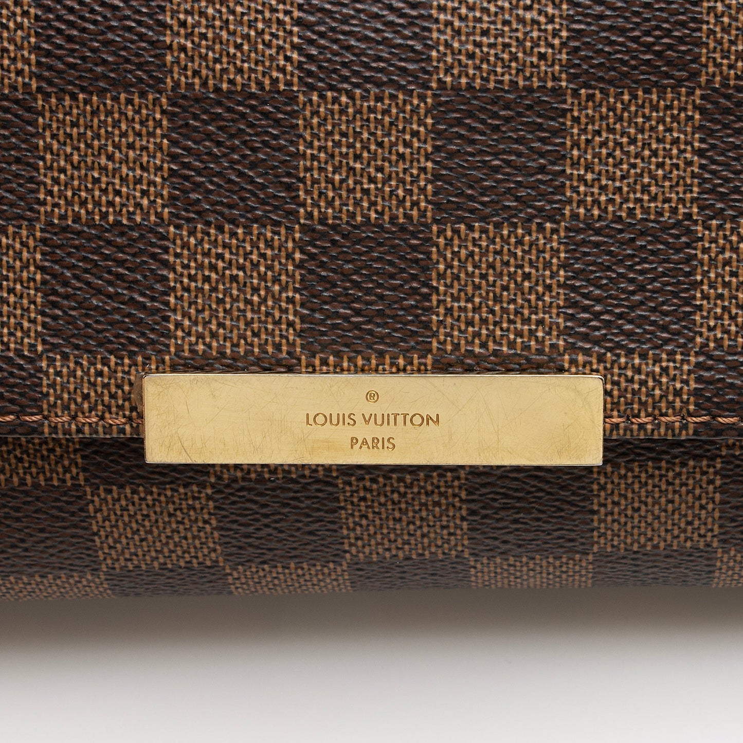 Louis Vuitton Damier Ebene Favorite MM Shoulder Bag (SHF-22637)
