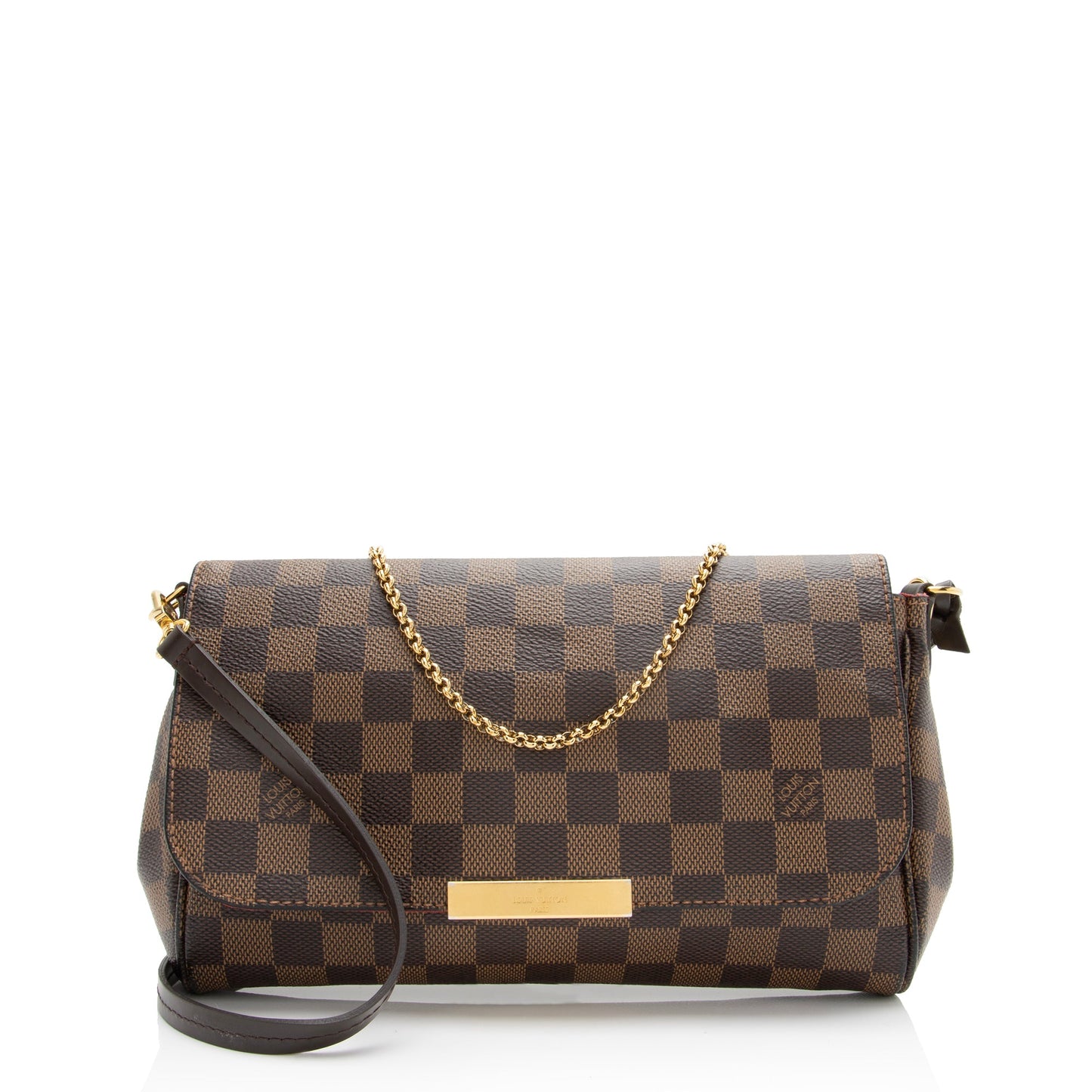 Louis Vuitton Damier Ebene Favorite MM Shoulder Bag (SHF-23335)