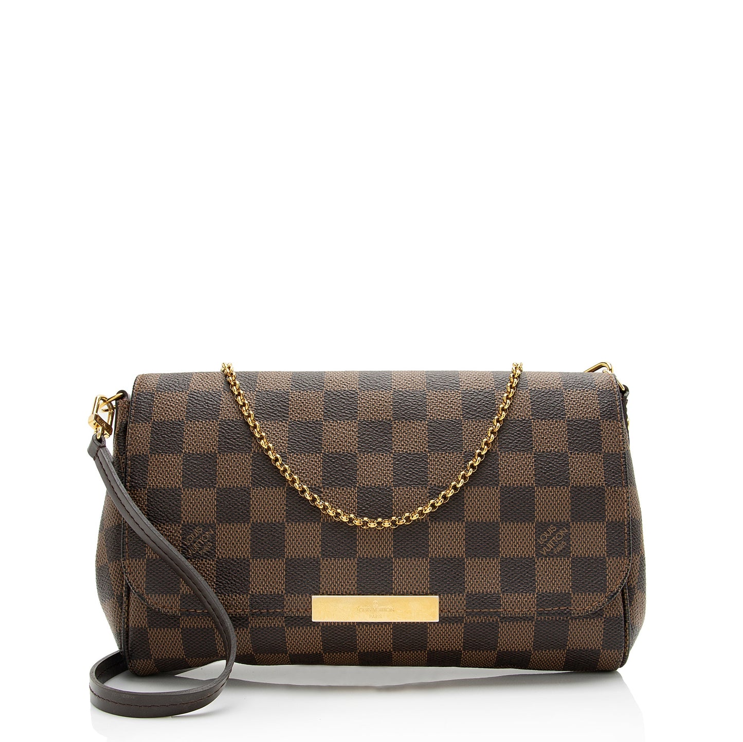 Louis Vuitton Damier Ebene Favorite MM Shoulder Bag (SHF-23754)