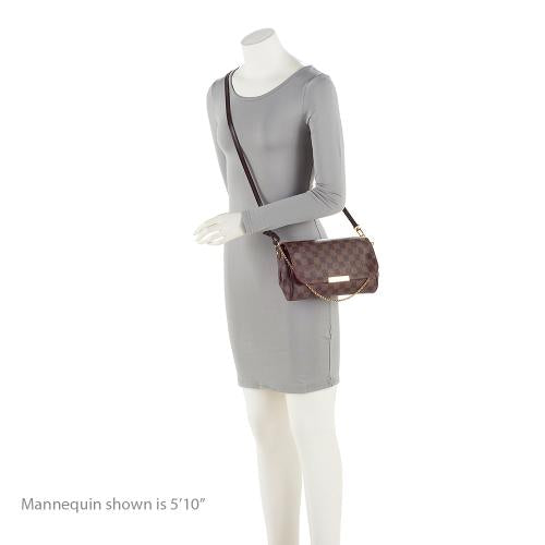 Louis Vuitton Damier Ebene Favorite MM Shoulder Bag (SHF-23754)
