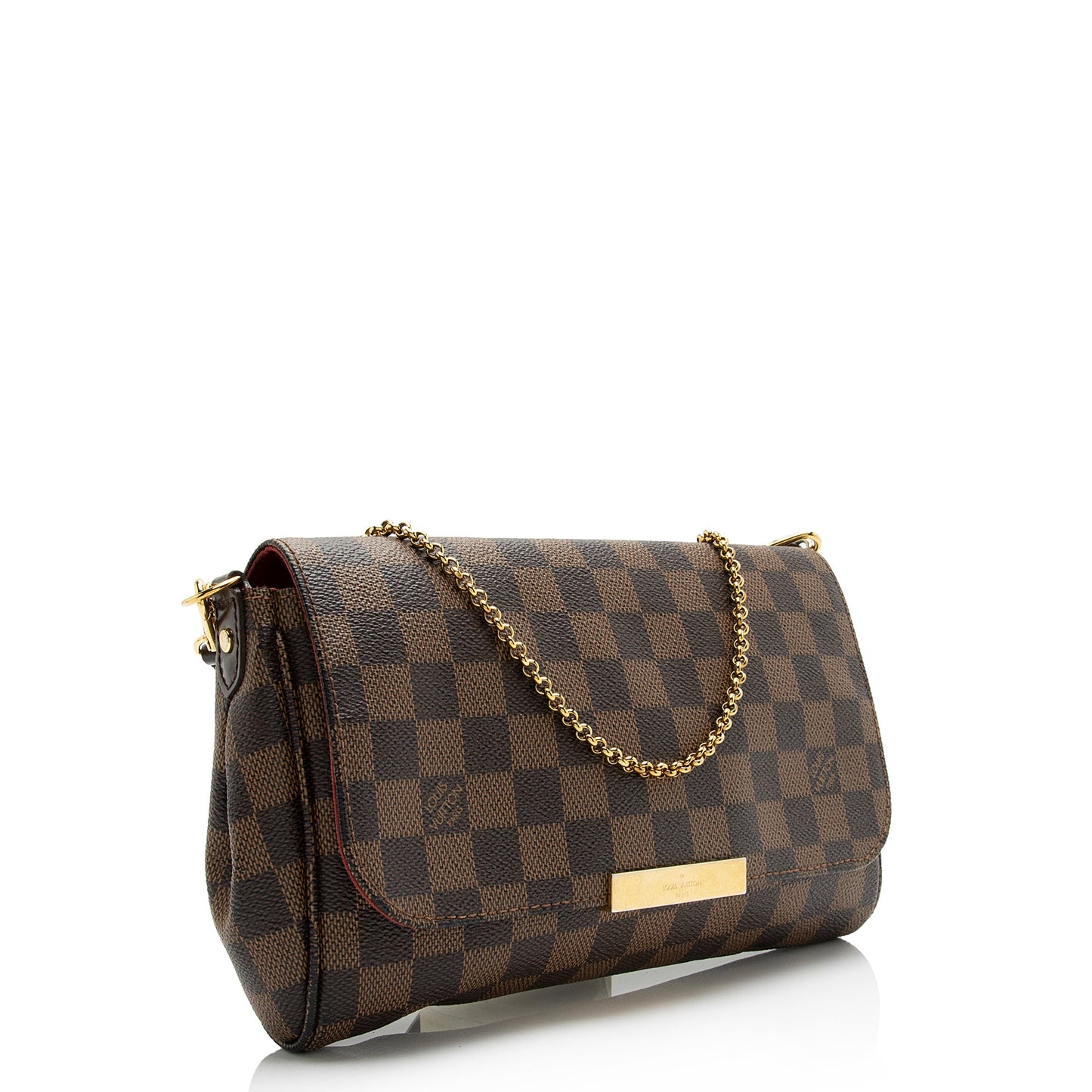 Louis Vuitton Damier Ebene Favorite MM Shoulder Bag (SHF-23754)