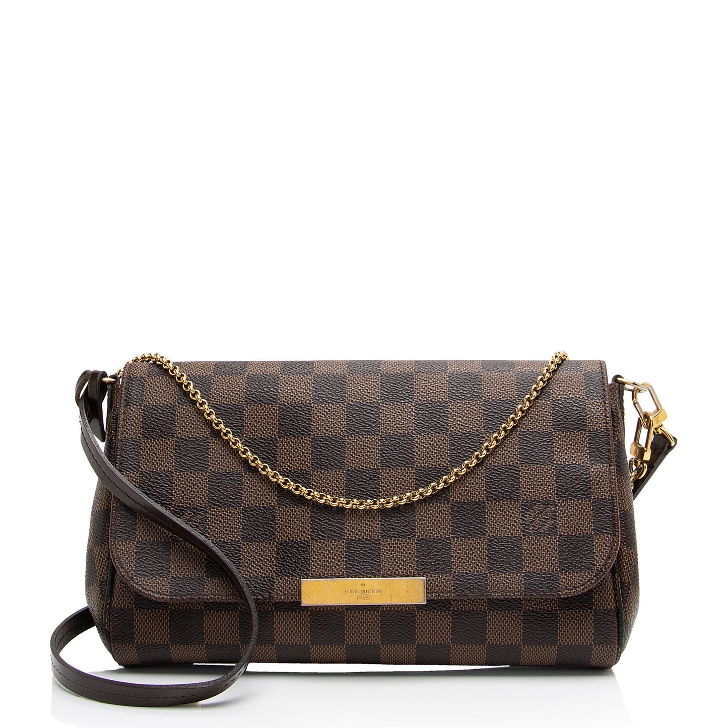 Louis Vuitton Damier Ebene Favorite MM Shoulder Bag (SHF-oWQnwr)
