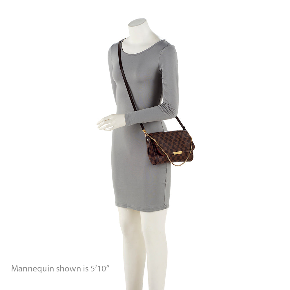 Louis Vuitton Damier Ebene Favorite MM Shoulder Bag (SHF-oWQnwr)