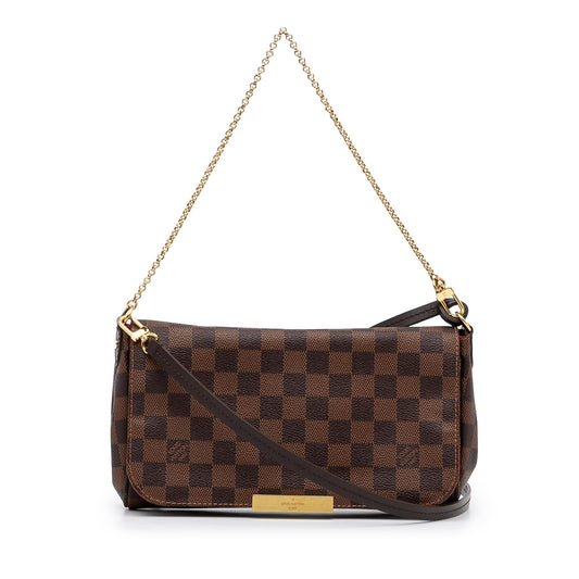 Louis Vuitton Damier Ebene Favorite MM (SHG-koa6ve)