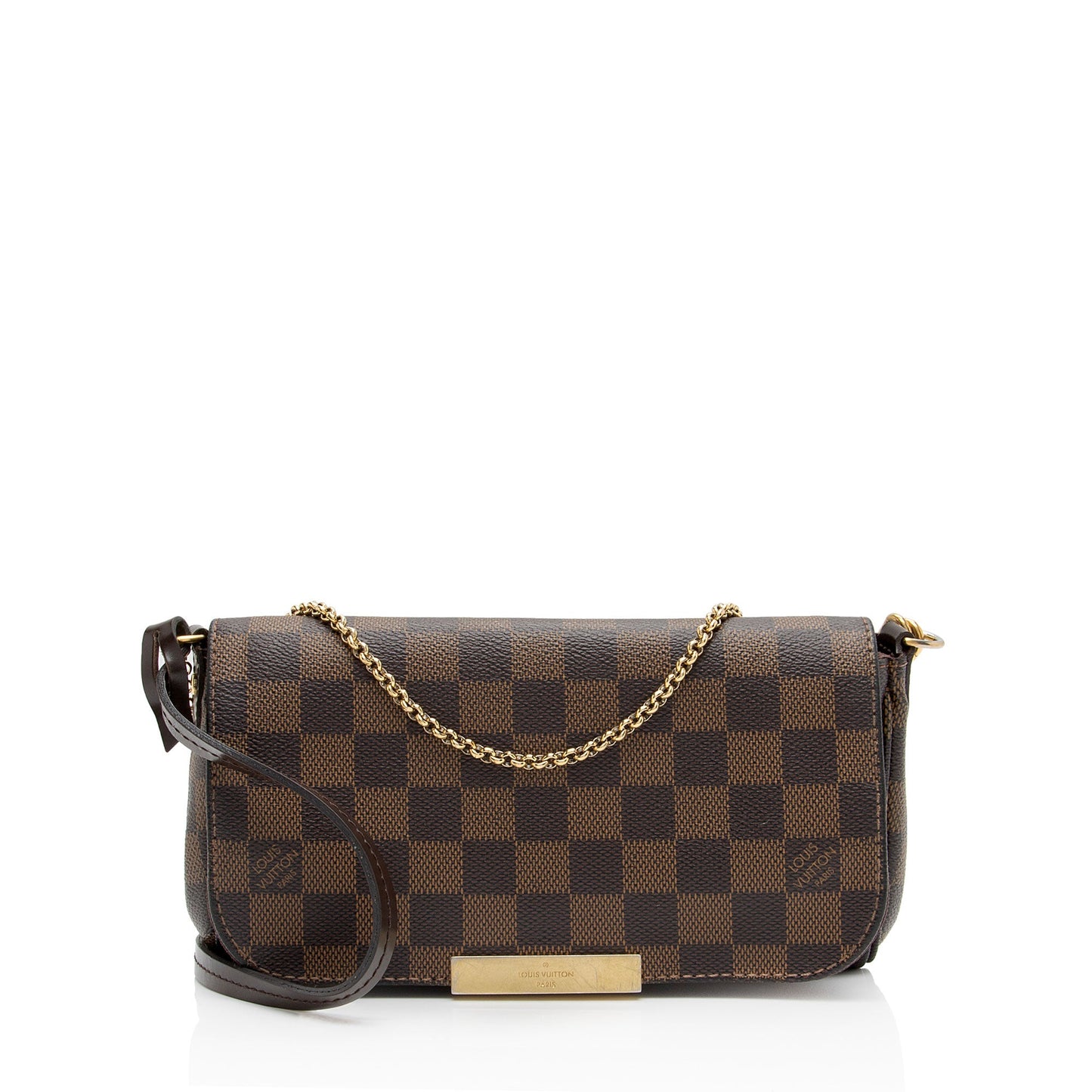 Louis Vuitton Damier Ebene Favorite PM Shoulder Bag (SHF-XSiqcg)