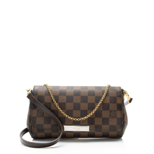 Louis Vuitton Damier Ebene Favorite PM Shoulder Bag