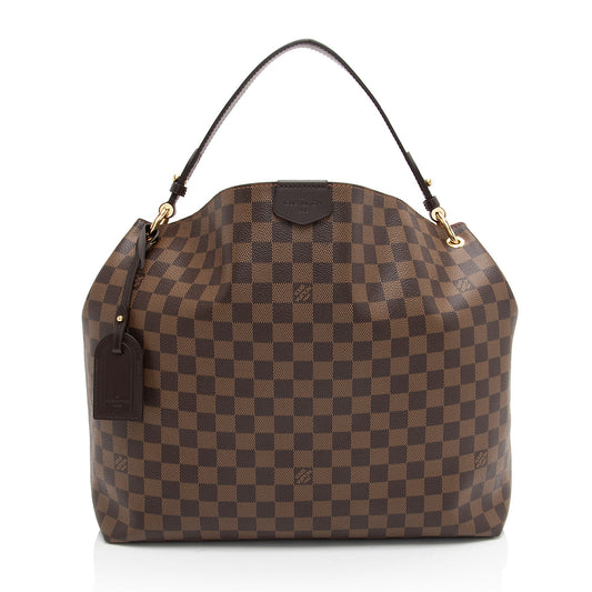 Louis Vuitton Damier Ebene Graceful MM Hobo (SHF-0rab8W)