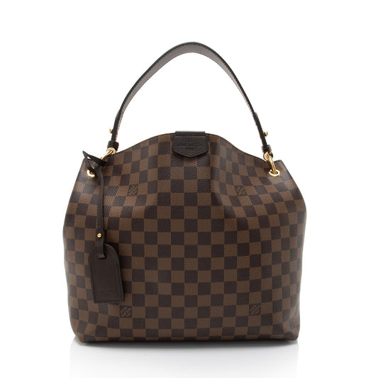 Louis Vuitton Damier Ebene Graceful PM Hobo (SHF-th1bL6)