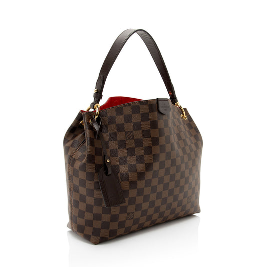 Louis Vuitton Damier Ebene Graceful PM Hobo (SHF-WhdFTh)
