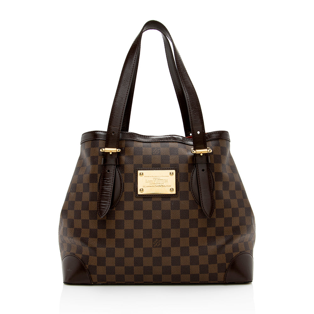 Louis Vuitton Damier Ebene Hampstead MM Tote -  (SHF-16598)