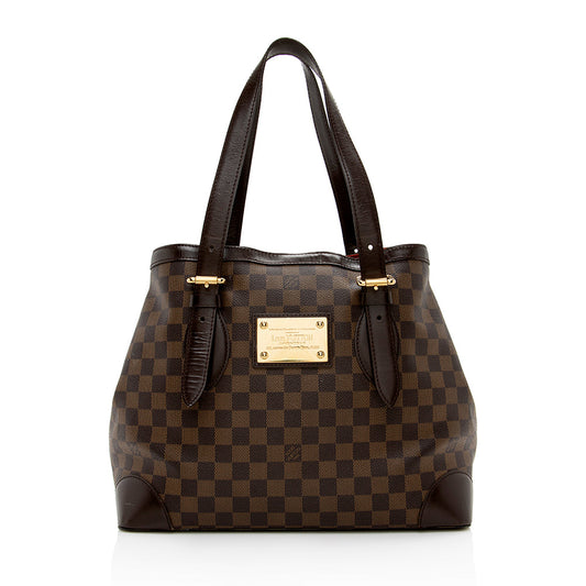 Louis Vuitton Damier Ebene Hampstead MM Tote -  (SHF-16598)