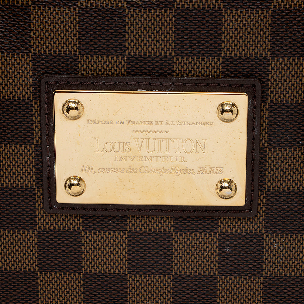 Louis Vuitton Damier Ebene Hampstead MM Tote -  (SHF-16598)