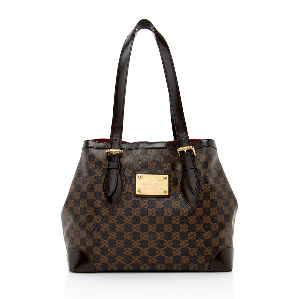 Louis Vuitton Damier Ebene Hampstead MM Tote -  (SHF-18016)