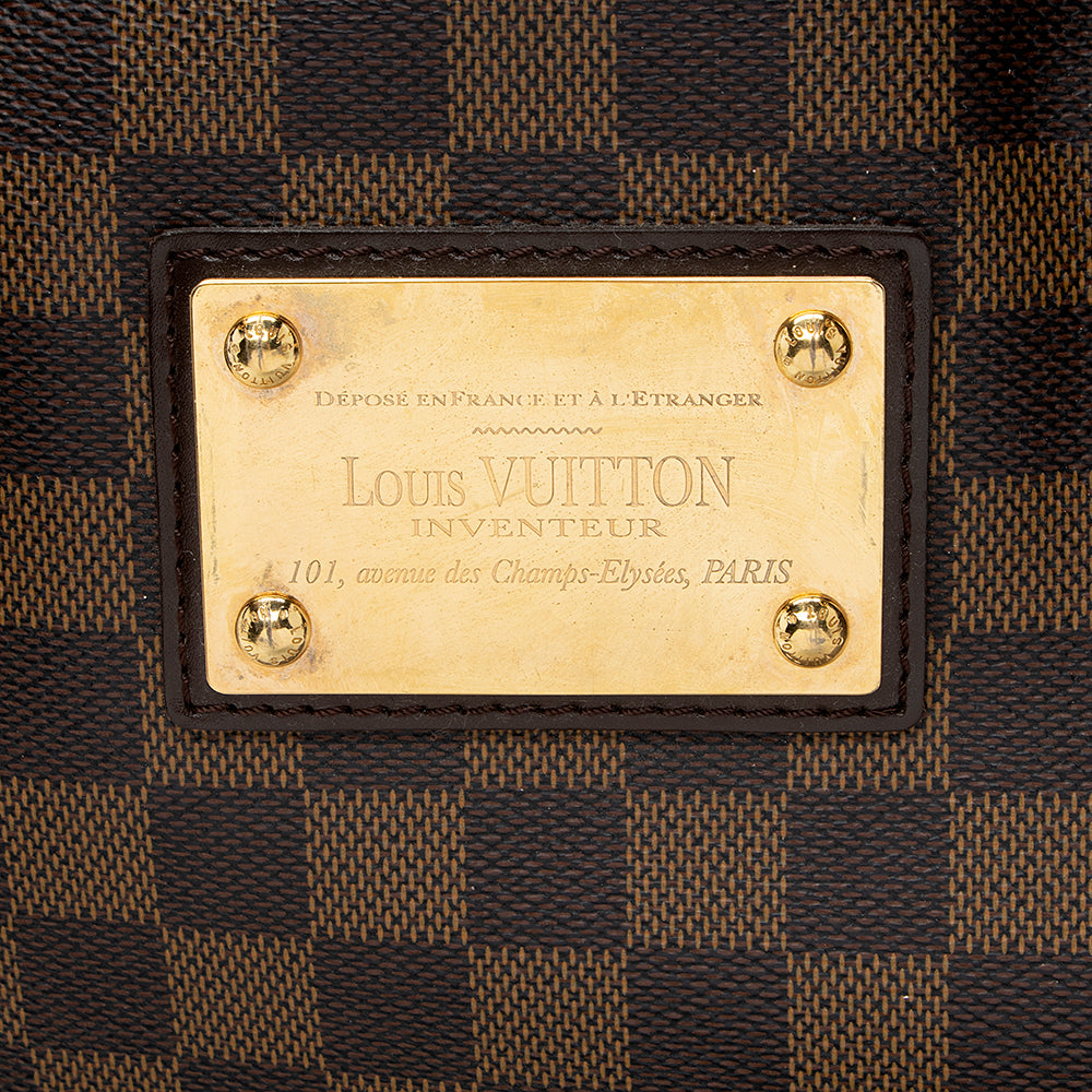 Louis Vuitton Damier Ebene Hampstead MM Tote -  (SHF-18016)