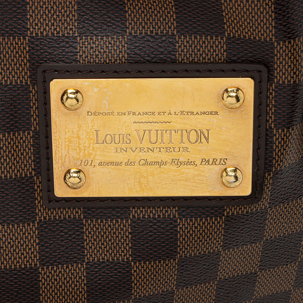 Louis Vuitton Damier Ebene Hampstead MM Tote -  (SHF-19125)