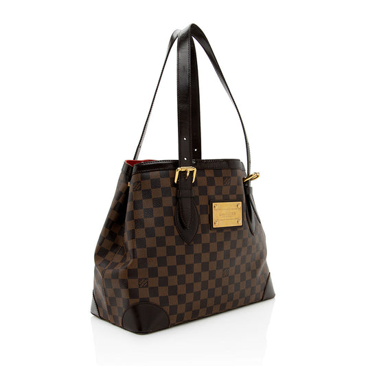 Louis Vuitton Damier Ebene Hampstead MM Tote -  (SHF-19125)