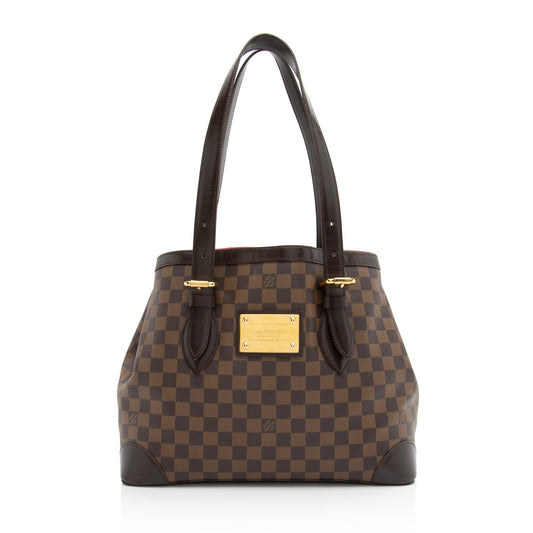 Louis Vuitton Damier Ebene Hampstead MM Tote (SHF-23582)