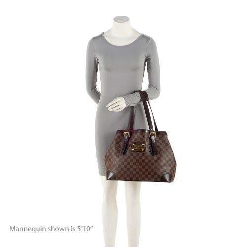 Louis Vuitton Damier Ebene Hampstead MM Tote (SHF-23582)