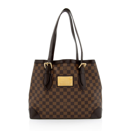 Louis Vuitton Damier Ebene Hampstead MM Tote (SHF-eXYE3n)