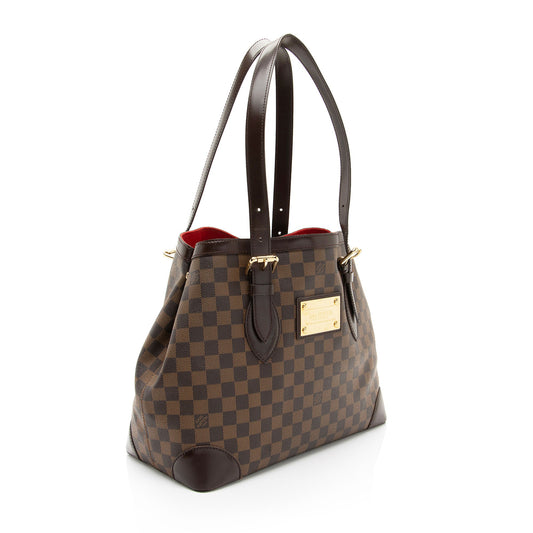 Louis Vuitton Damier Ebene Hampstead MM Tote (SHF-beZ8jV)