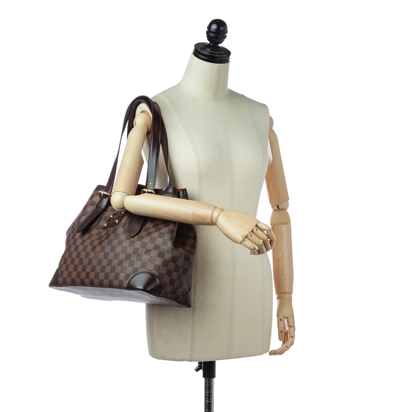 Louis Vuitton Damier Ebene Hampstead MM (SHG-29420)