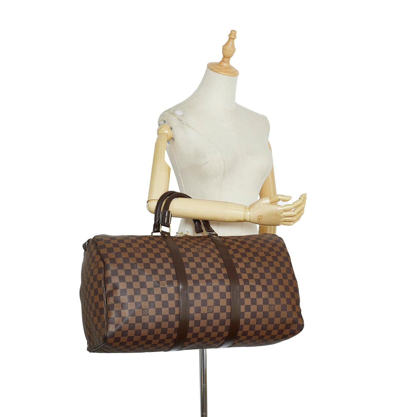 Louis Vuitton Damier Ebene Keepall 50 (SHG-UojsKN)