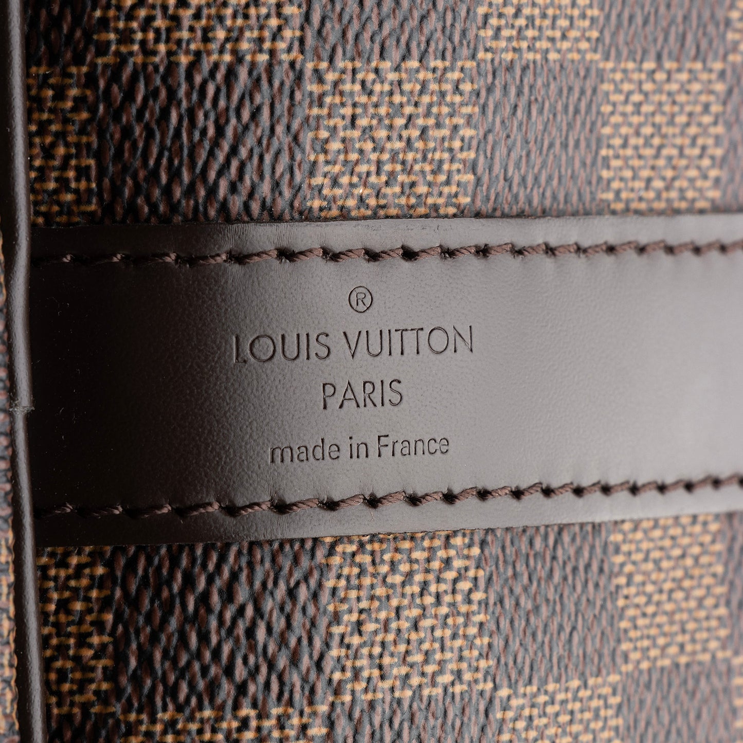 Louis Vuitton Damier Ebene Keepall Bandouliere 45 Duffel Bag (SHF-22790)