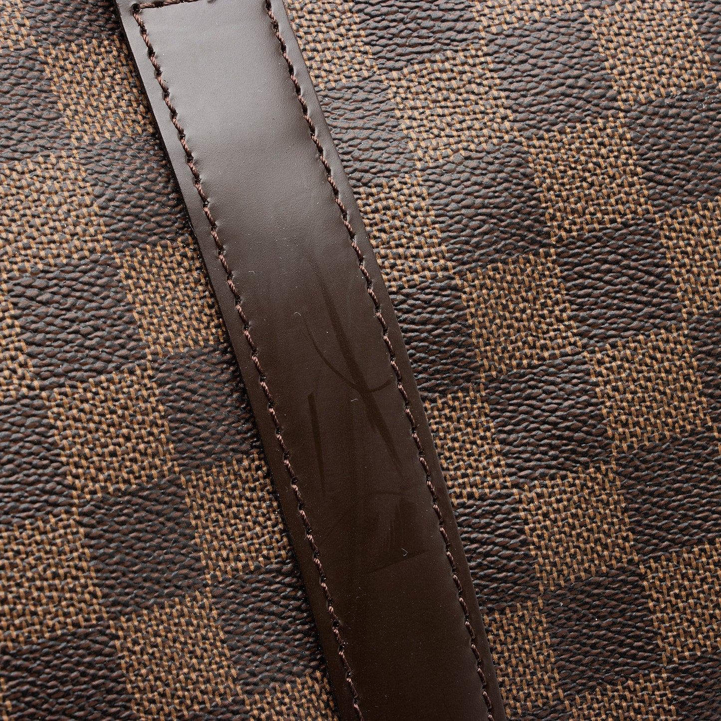 Louis Vuitton Damier Ebene Keepall Bandouliere 55 Duffle Bag (SHF-23762)