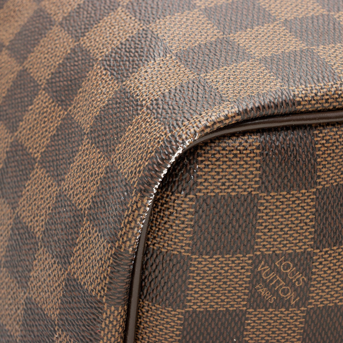 Louis Vuitton Damier Ebene Keepall Bandouliere 55 Duffle Bag (SHF-23762)