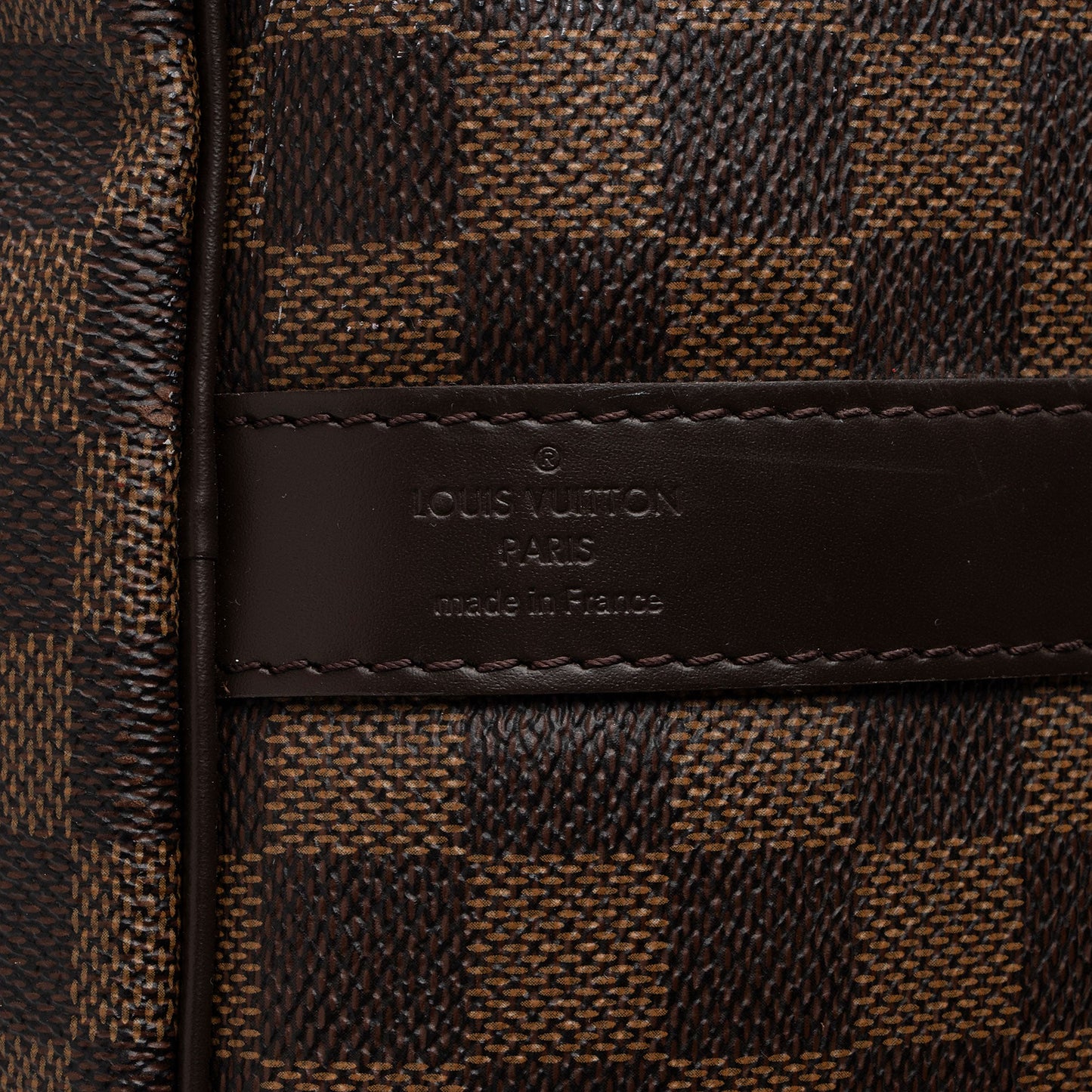 Louis Vuitton Damier Ebene Keepall Bandouliere 55 Duffle Bag (SHF-tEajPT)