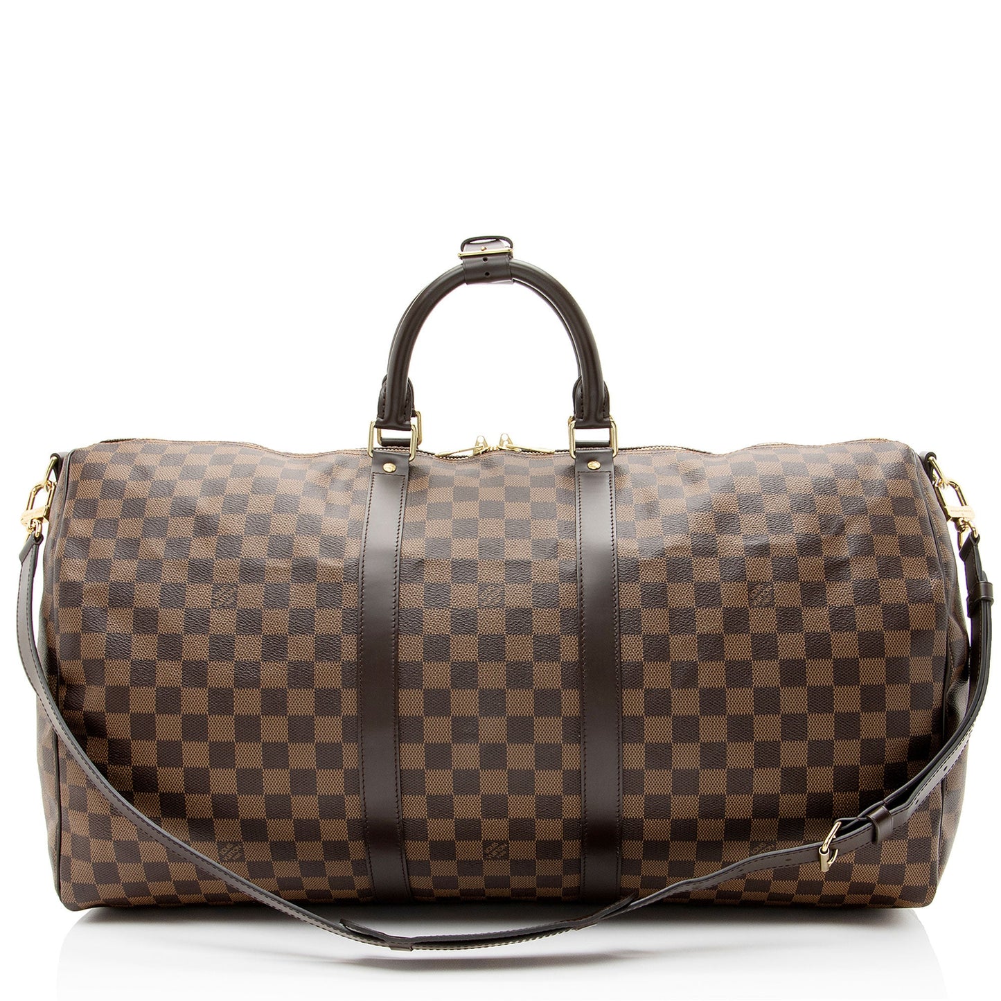 Louis Vuitton Damier Ebene Keepall Bandouliere 55 Duffle