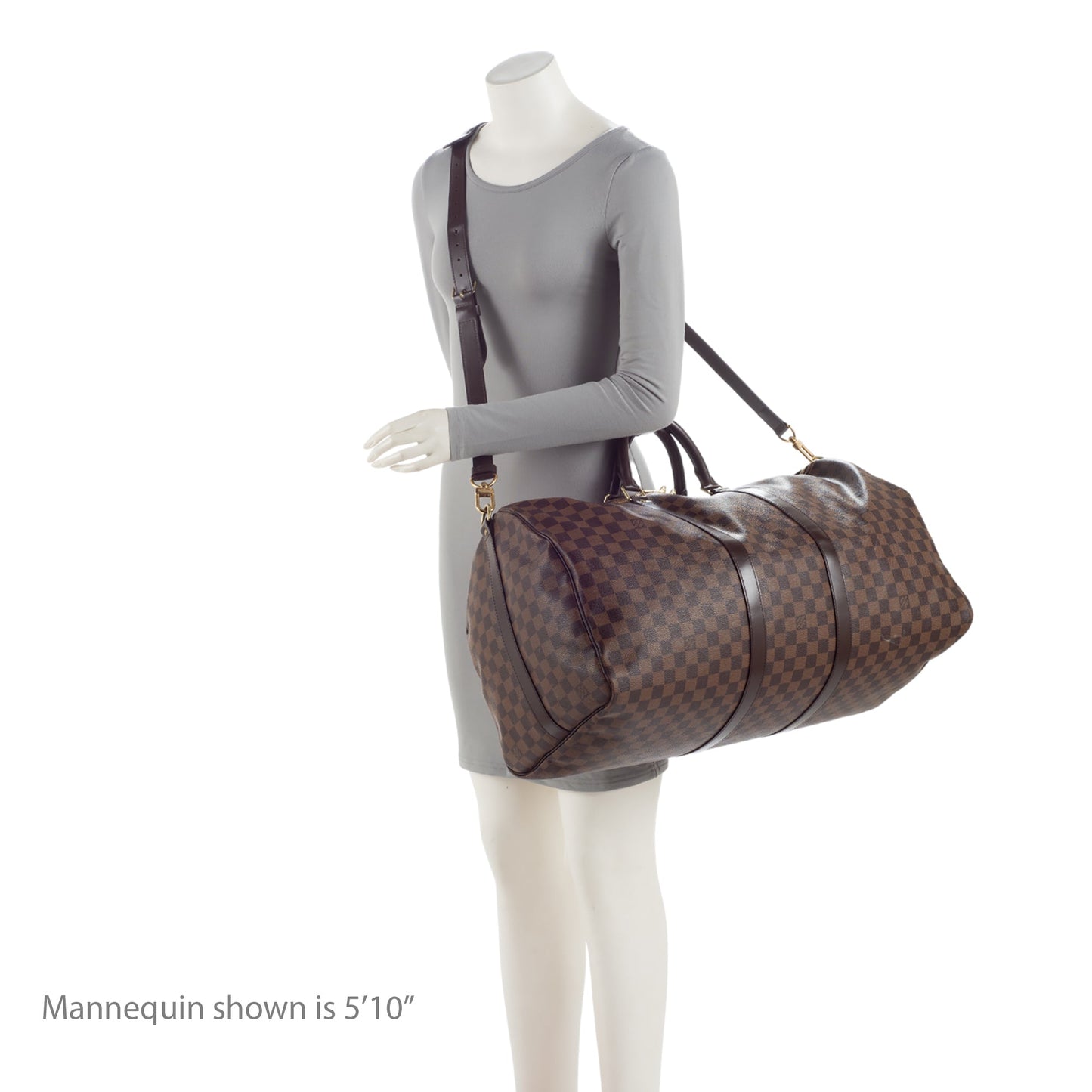 Louis Vuitton Damier Ebene Keepall Bandouliere 55 Duffle