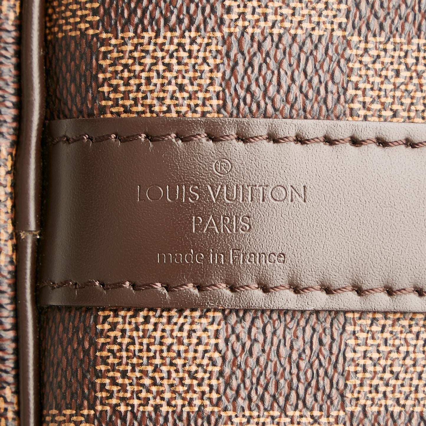 Louis Vuitton Damier Ebene Keepall Bandouliere 55 (SHG-36554)