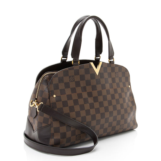 Louis Vuitton Damier Ebene Kensington Bowler Satchel