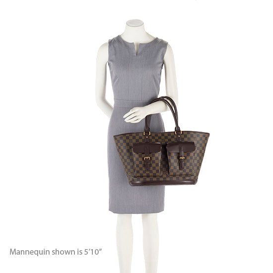 Louis Vuitton Damier Ebene Manosque GM Tote (SHF-18161)