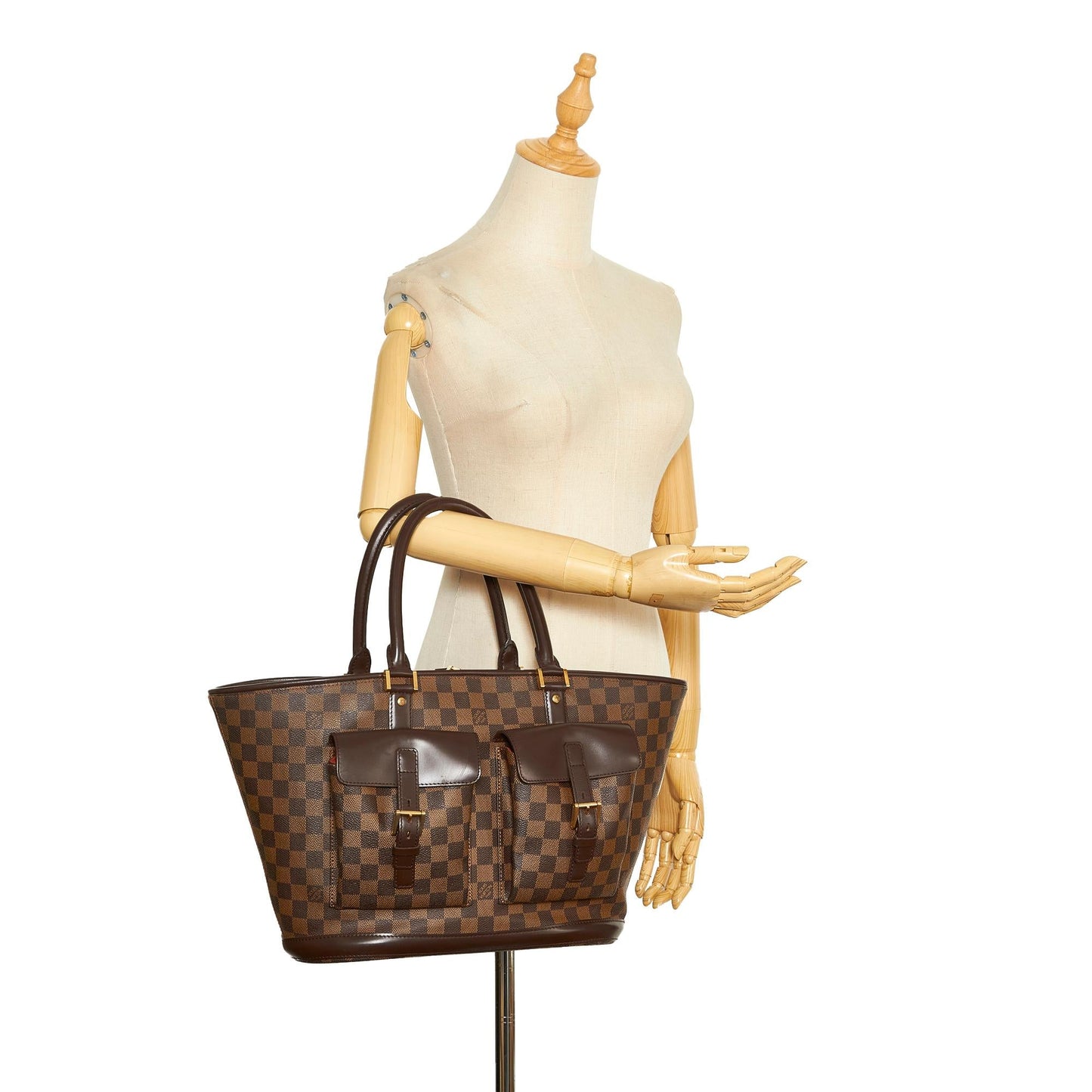 Louis Vuitton Damier Ebene Manosque GM (SHG-Zmepl2)